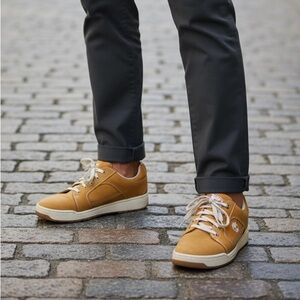 Timberland MERGE Brown Leather SUEDE CASUAL SNEAKERS